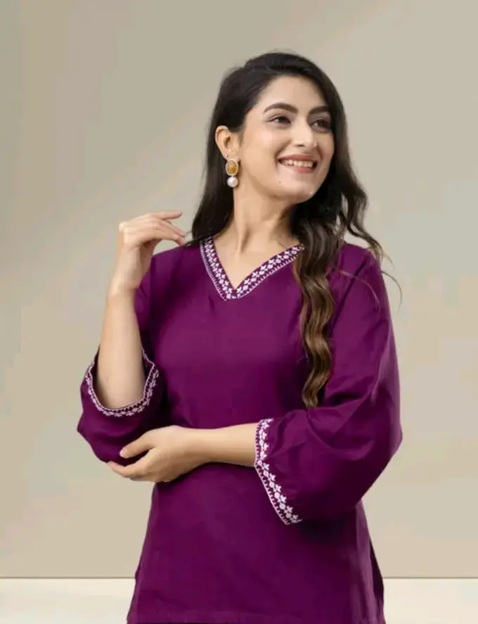 V-Neck Full Sleeve Top